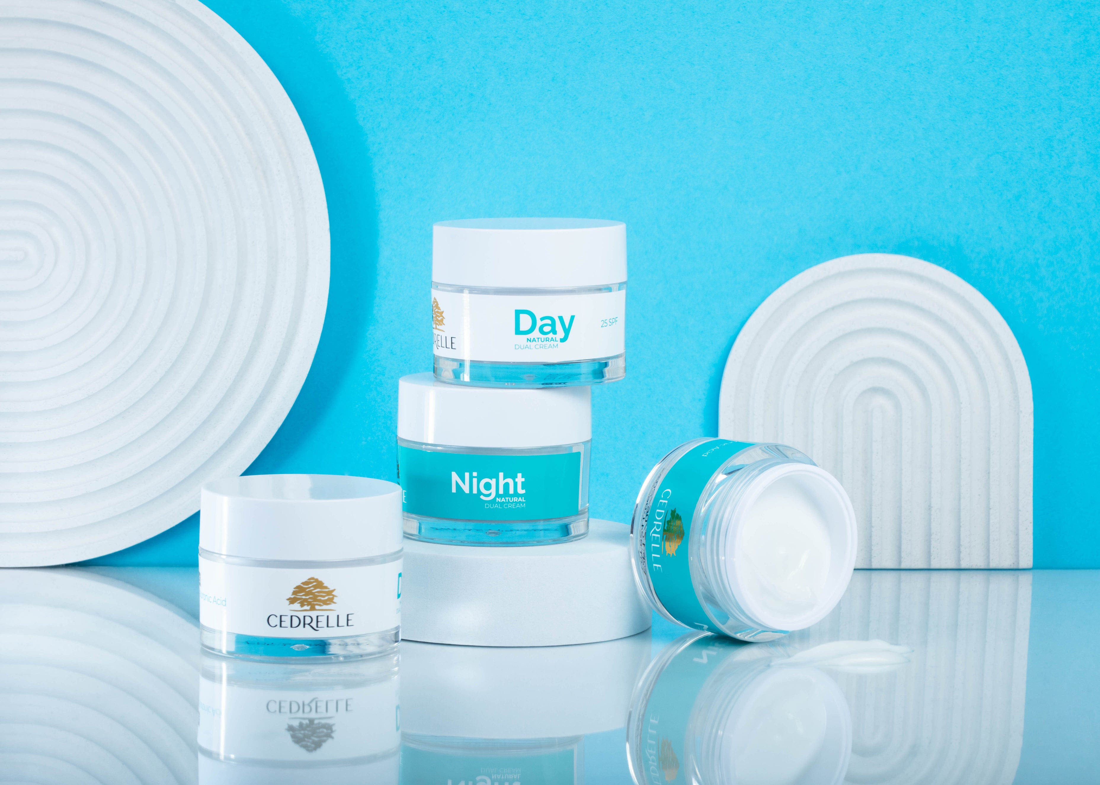 Cedrelle Duo Cremă Zi și Noapte – SPF 25, Vitamina B5, Îngrijire Completă cu ulei de cedru